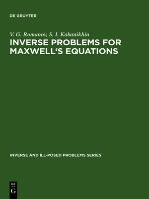 cover image of Inverse Problems for Maxwell's Equations
